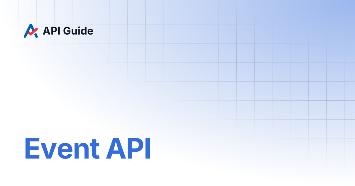 Event API | API Guide