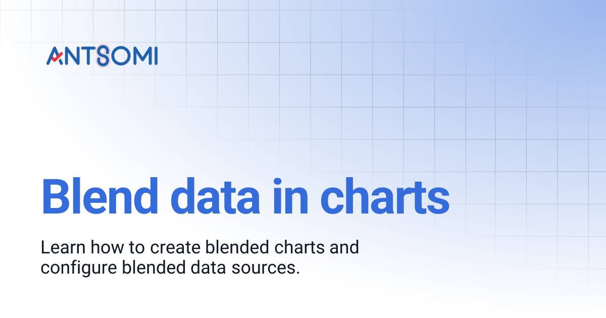 Blend data in charts | CDP 365 User Guide EN